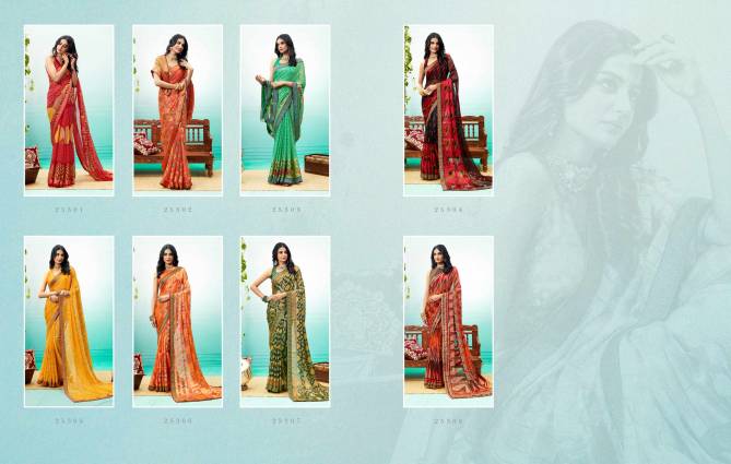 Sanskar Shine Brasso Printed Designer Ethnic Wear Saree Collection
